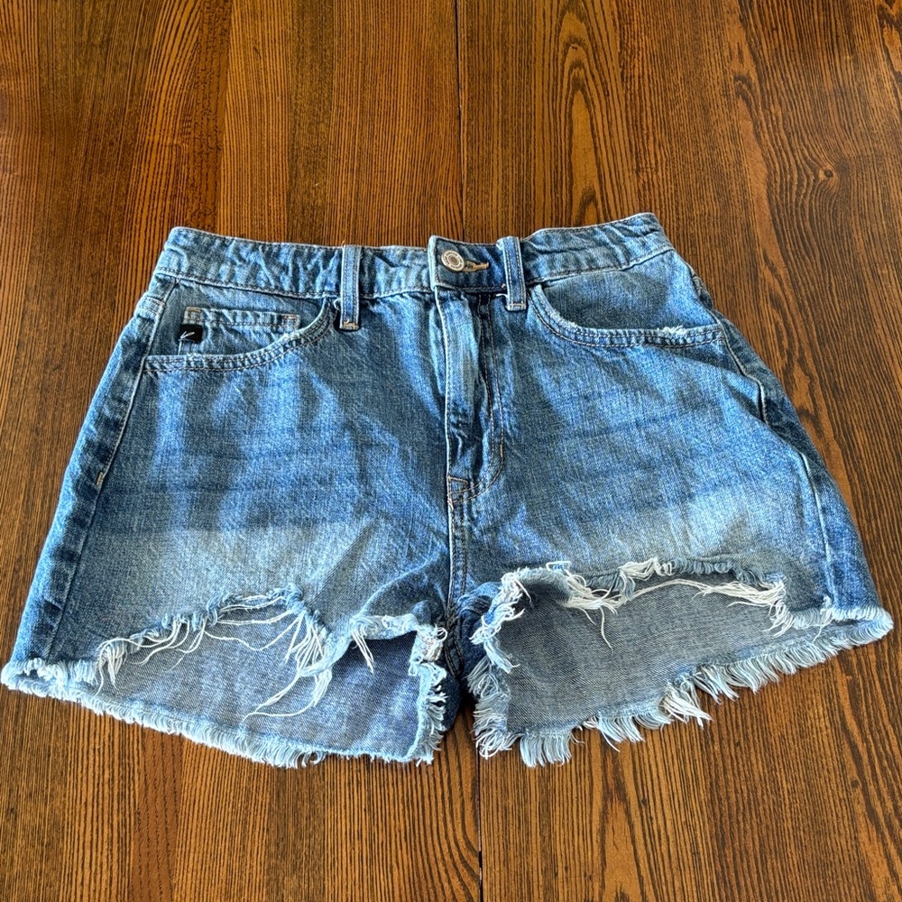 KanCan Frayed Hem Shorts